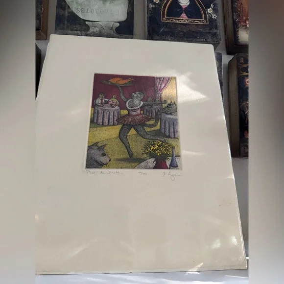 Pass de Duck by T.P. Speer - Limited Edition Cat Art Print 109/200 - Picture 1 of 6